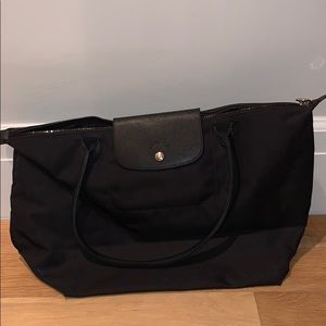 Longchamp Nylon Tote Black